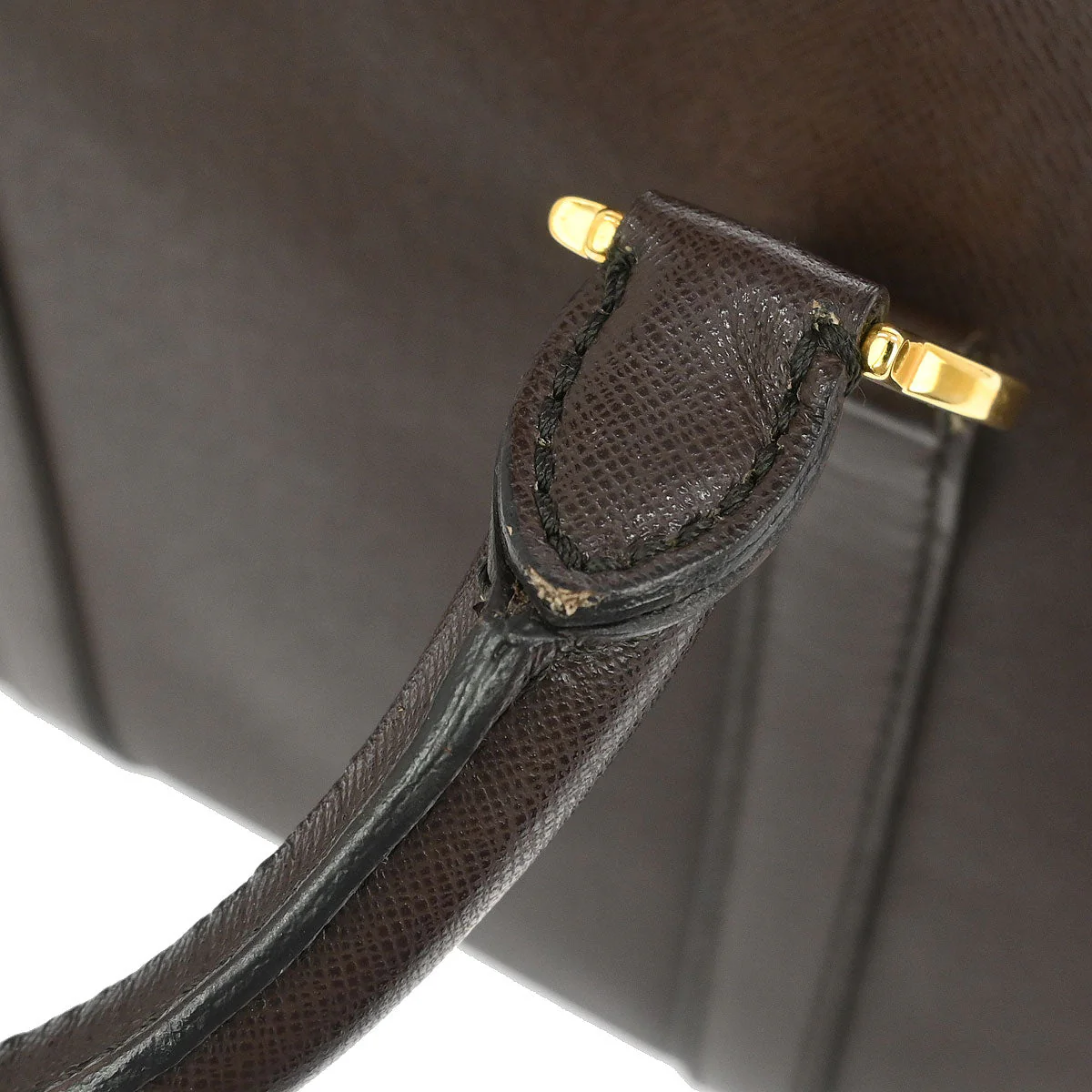 Christian Dior Brown Leather Duffle Handbag - Image 10