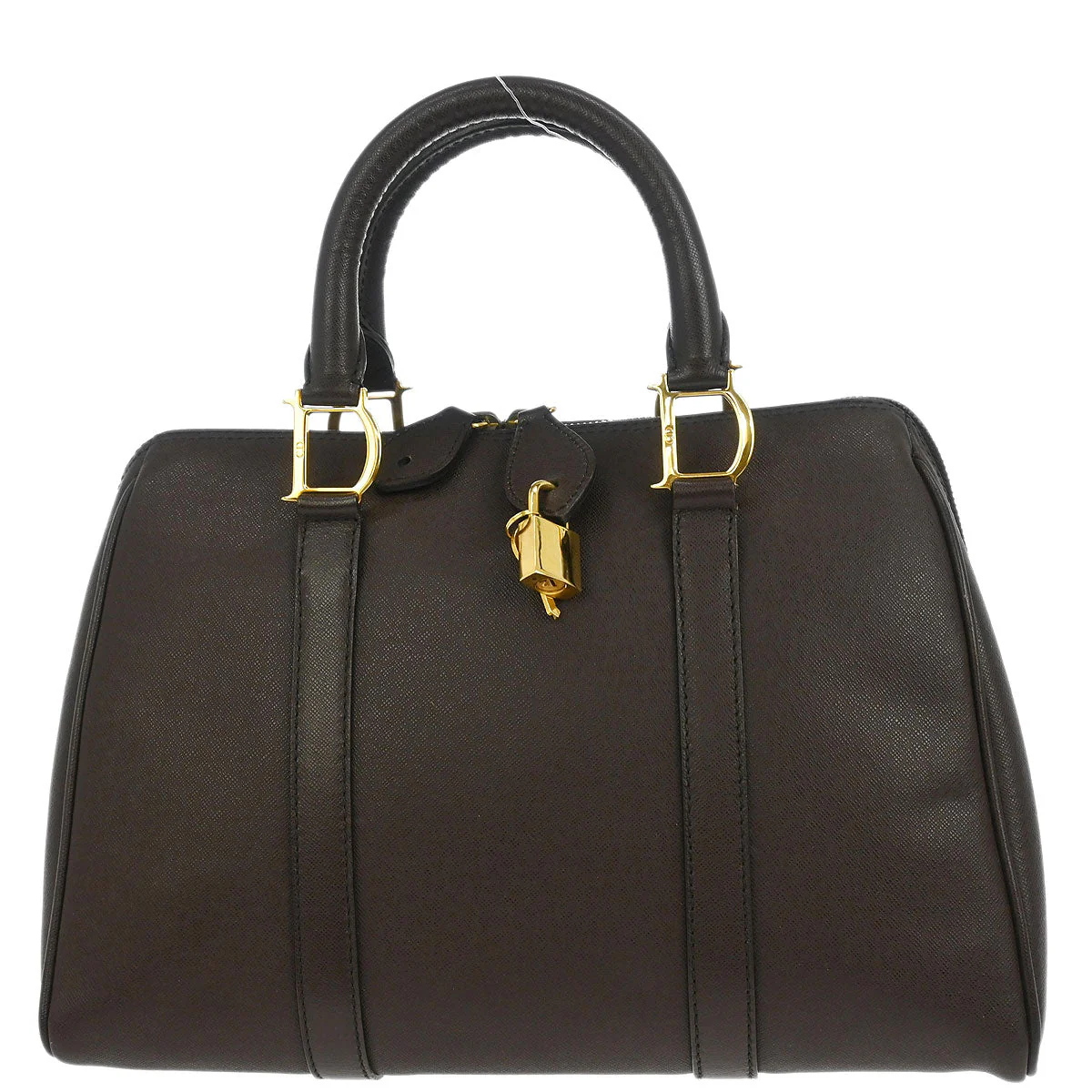 Christian Dior Brown Leather Duffle Handbag - Image 2