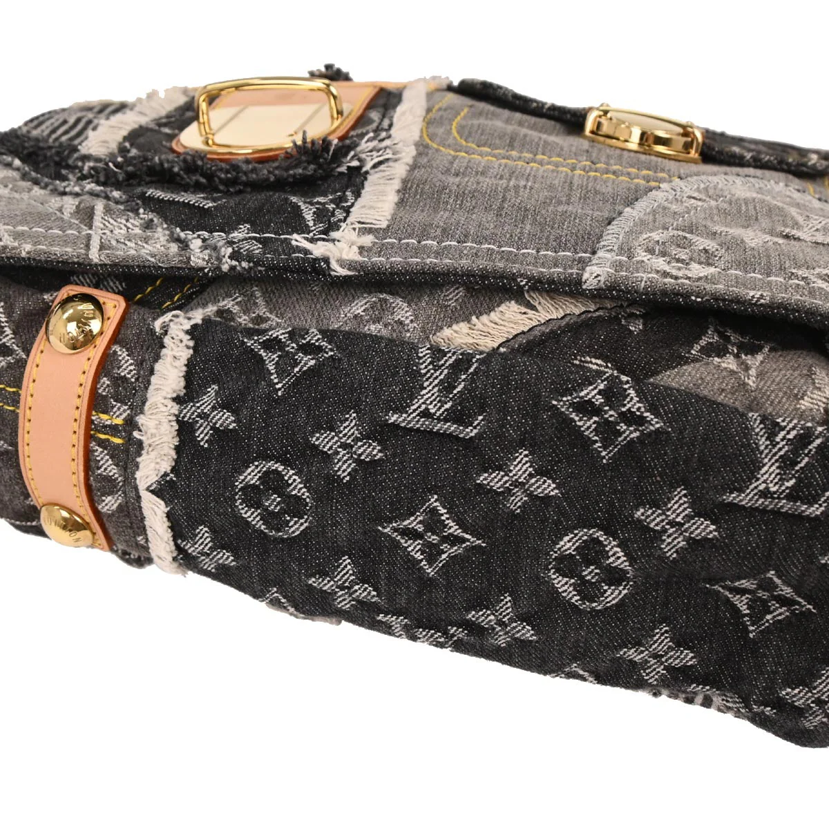 Louis Vuitton Monogram Denim Patchwork Postie 2way Handbag M95375 - Image 5