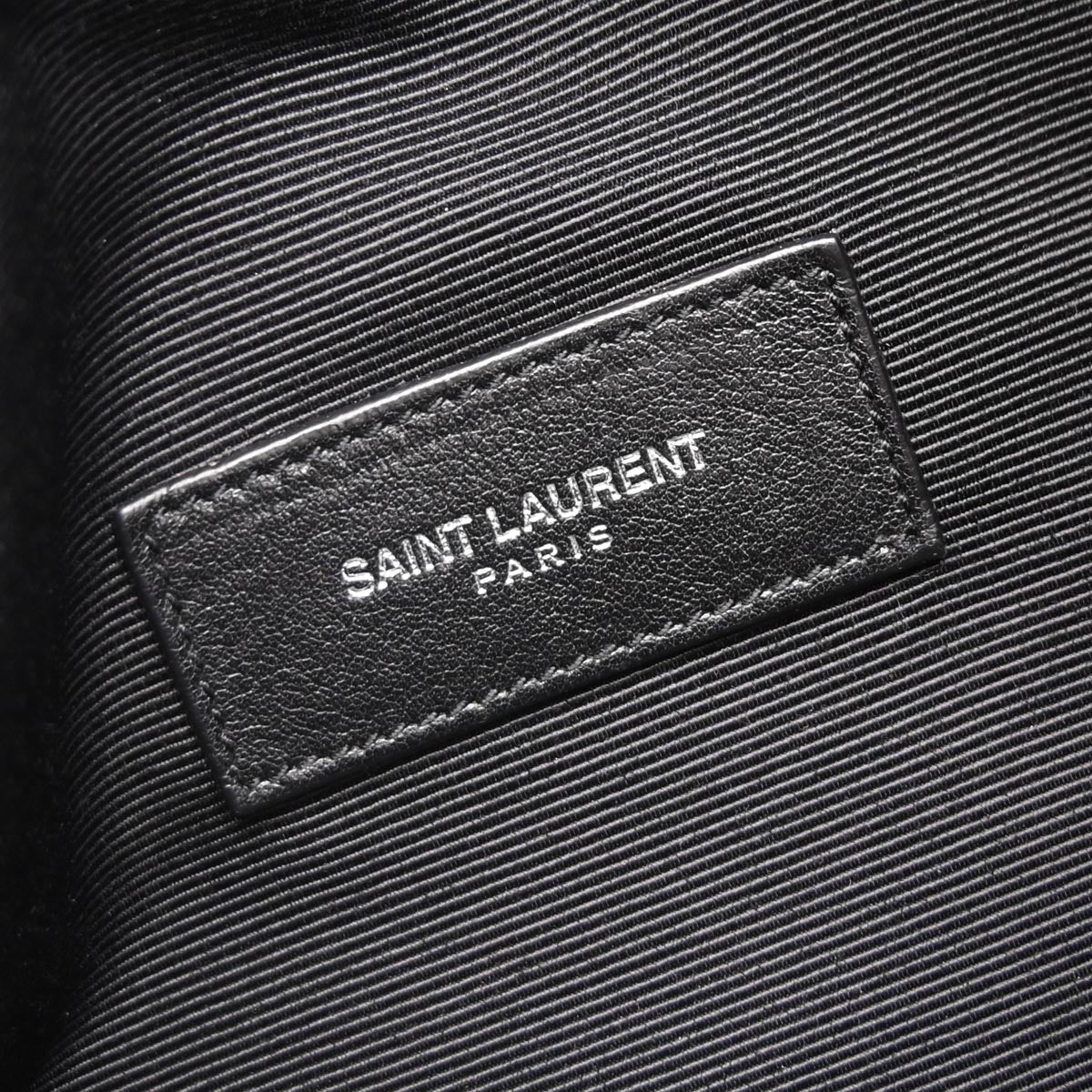 Saint Laurent Black Leather Rider Bucket Bag Shoulder Bag - Image 9