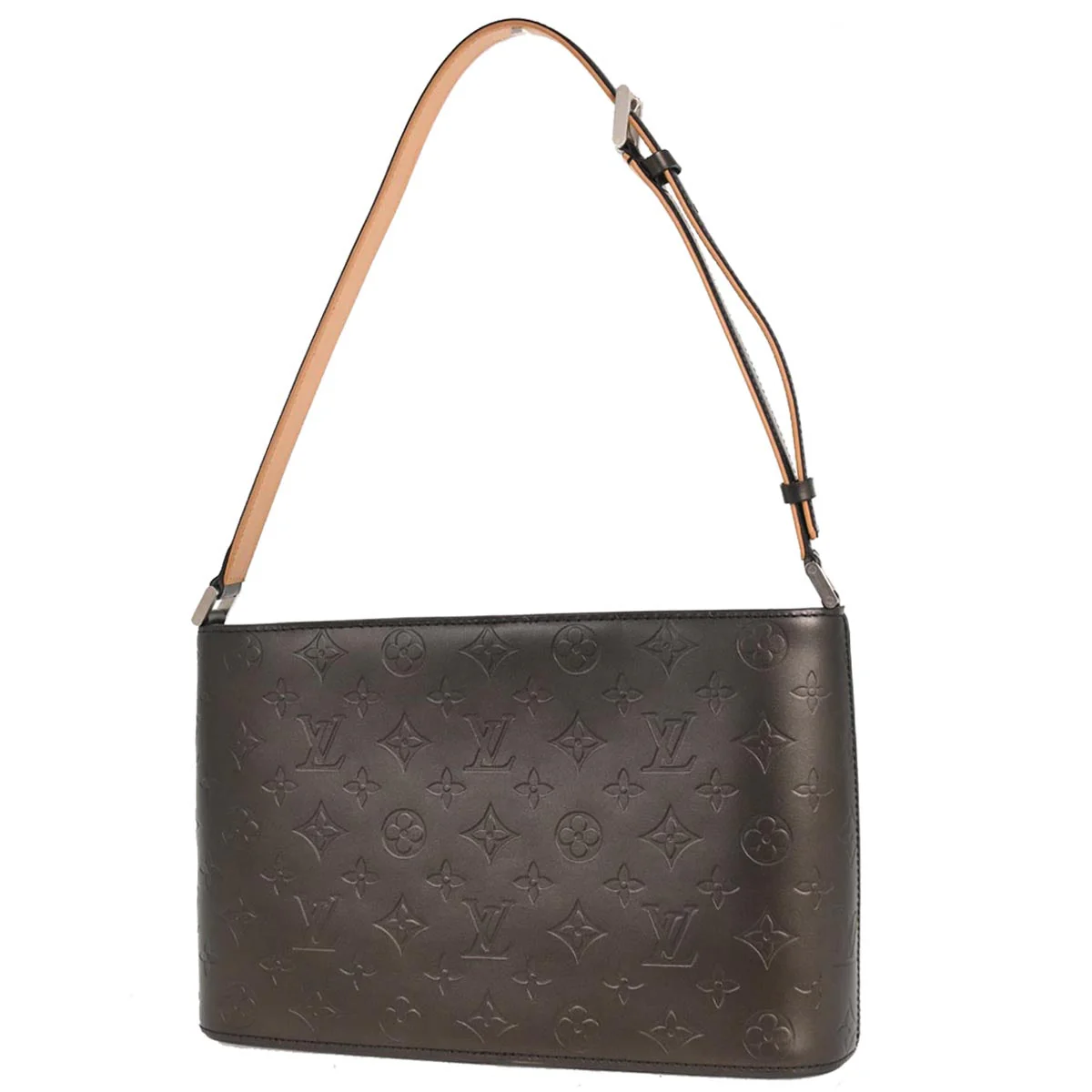 Louis Vuitton 2003 Black Monogram Mat Alston Shoulder Bag M55122 - Image 2