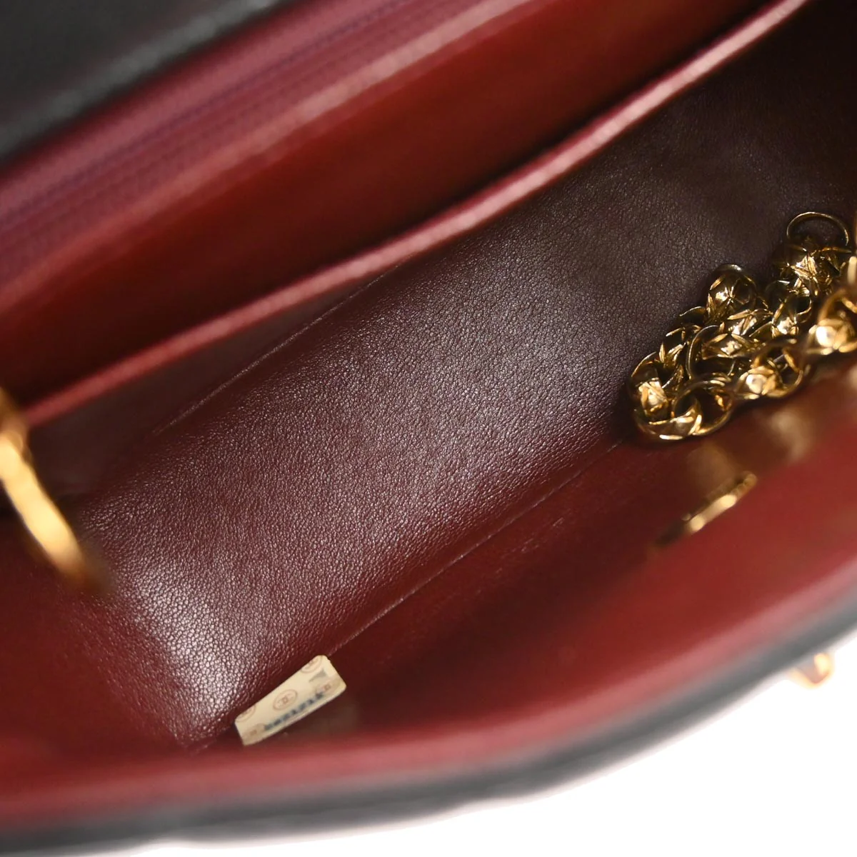 Chanel 1991-1994 Black Lambskin Mademoiselle Shoulder Bag - Image 7