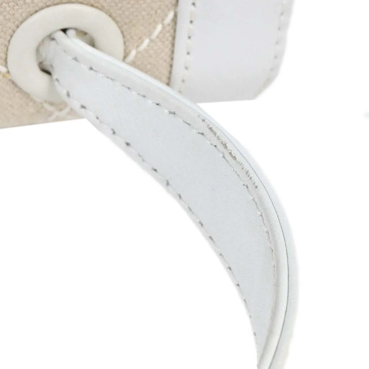 Chanel Ivory Canvas Handbag - Image 3