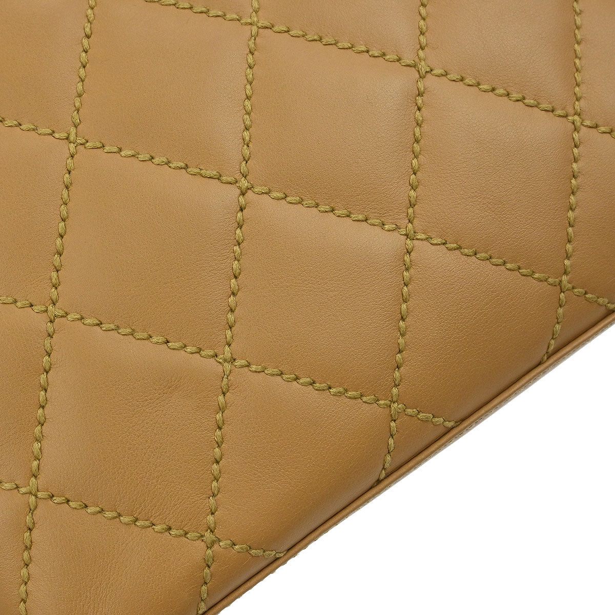 Chanel 2005-2006 Beige Calfskin Wild Stitch Tote Bag - Image 6
