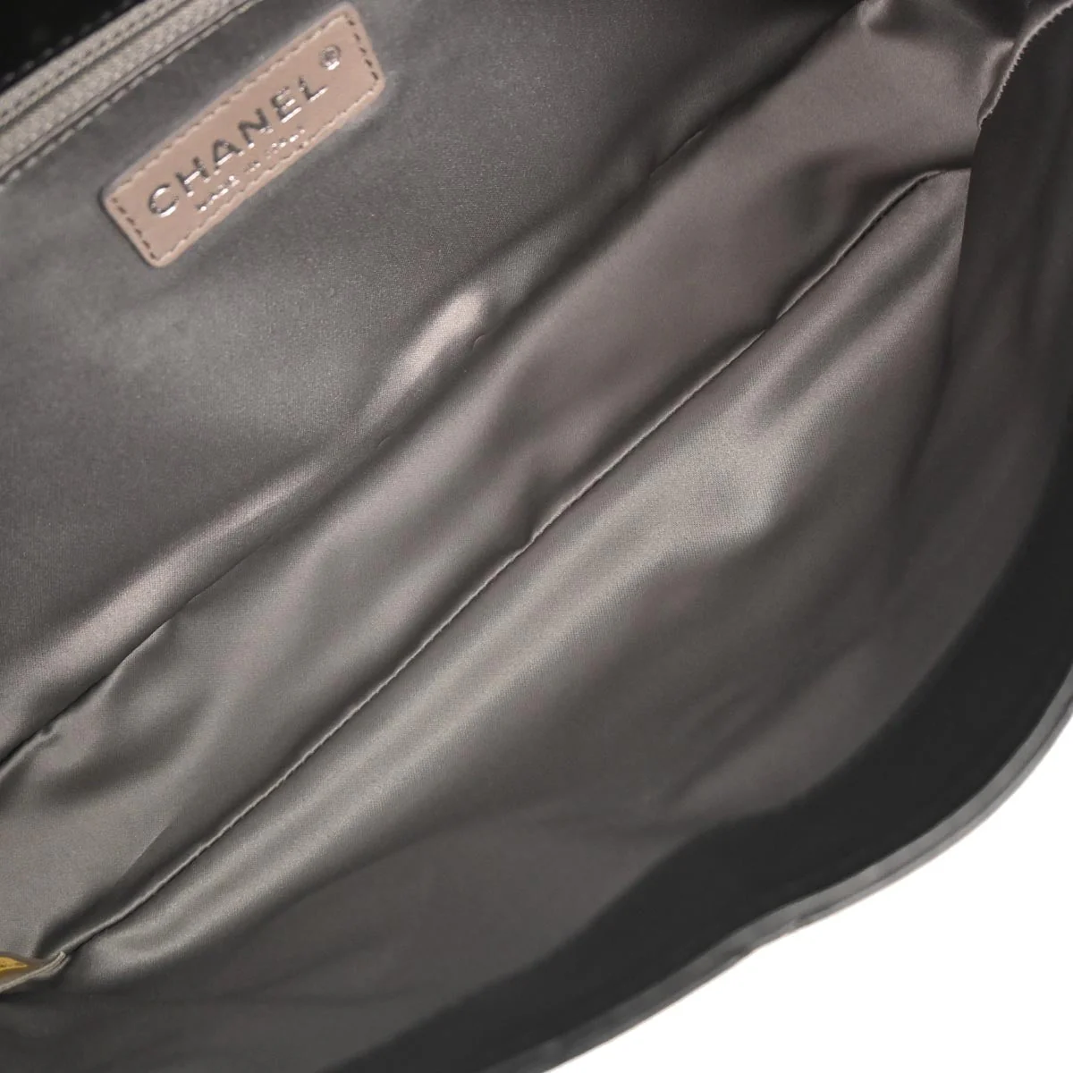 Chanel 2008-2009 Black Lambskin Handbag - Image 7