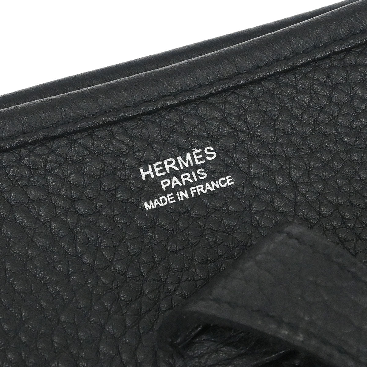 Hermes Black Taurillon Clemence Evelyne 3 29 PM Shoulder Bag - Image 8