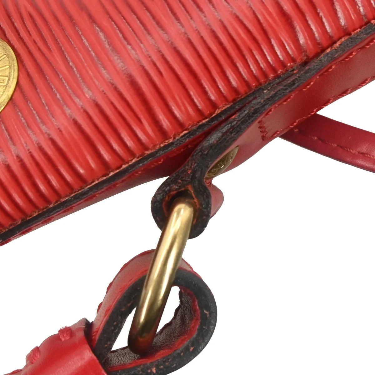 Louis Vuitton Red Epi Petite Noe Shoulder Bag M44107 - Image 6