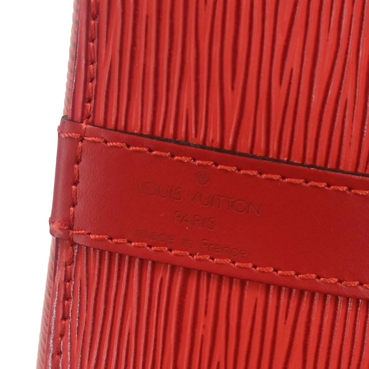 Louis Vuitton Red Epi Petite Noe Shoulder Bag M44107 - Image 9