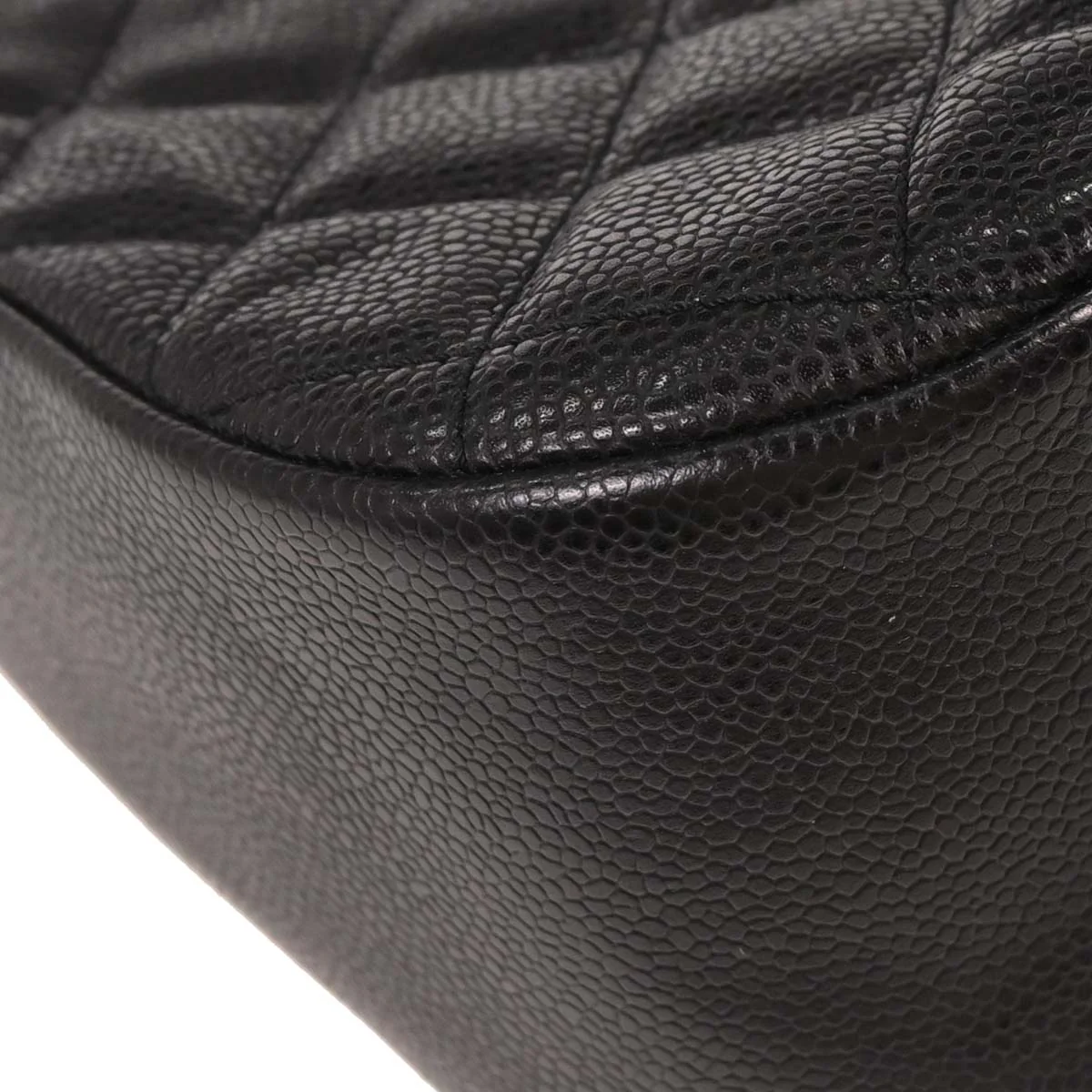 Chanel 2004-2005 Black Caviar Hobo Bag - Image 6