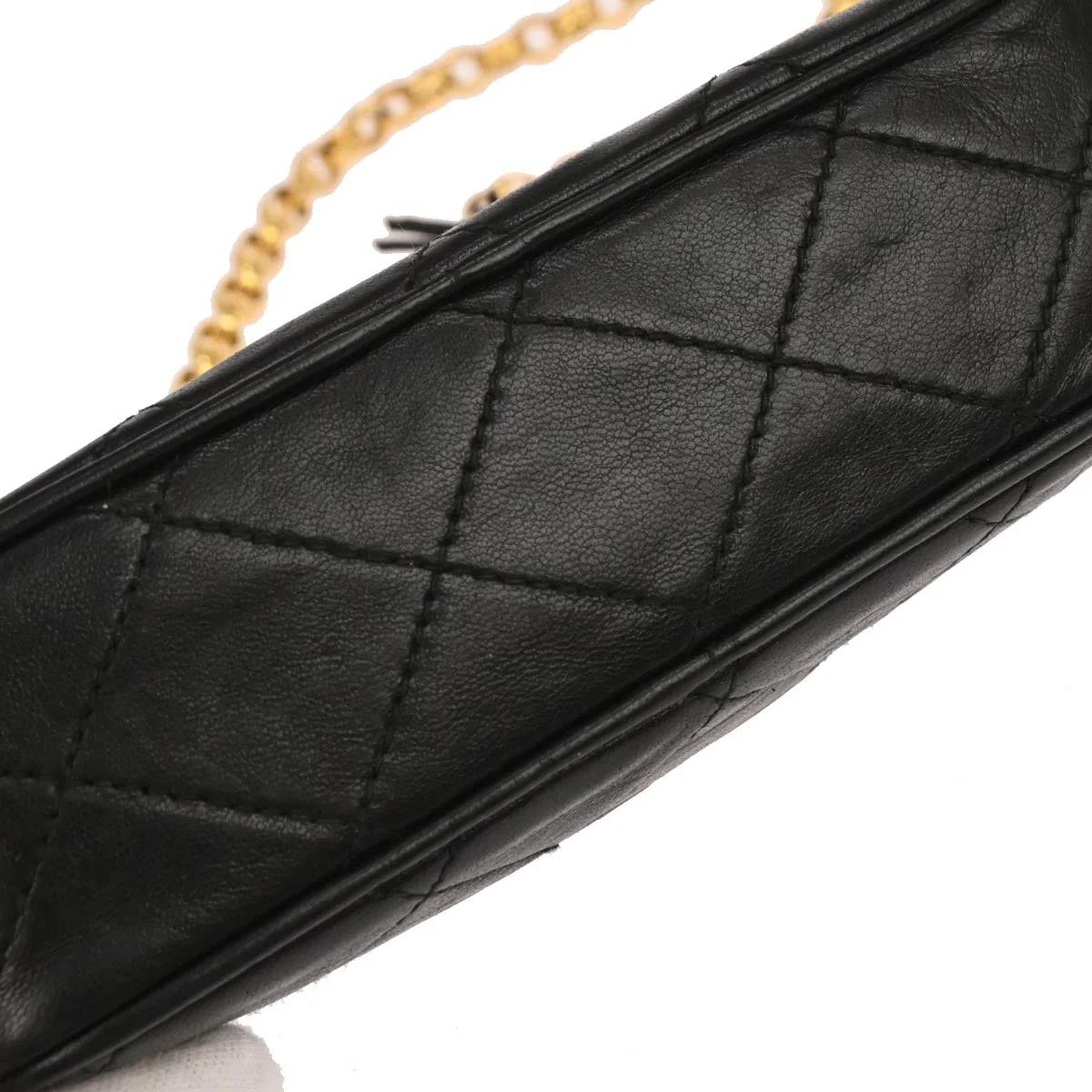 Chanel 1991-1994 Black Lambskin Camera Bag - Image 3
