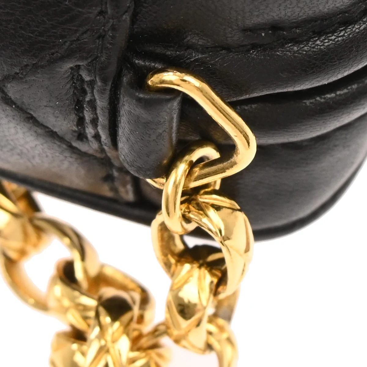Chanel 1991-1994 Black Lambskin Camera Bag - Image 5