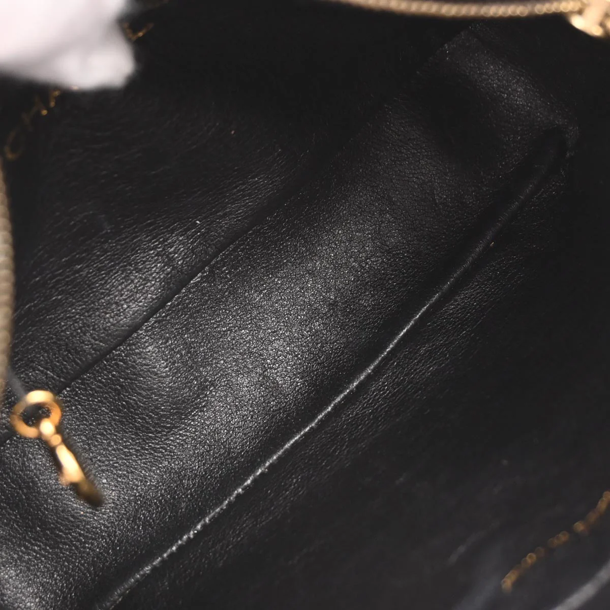 Chanel 1991-1994 Black Lambskin Camera Bag - Image 8