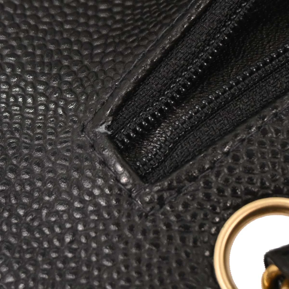 Chanel Black Caviar Medium Classic Double Flap Shoulder Bag - Image 5