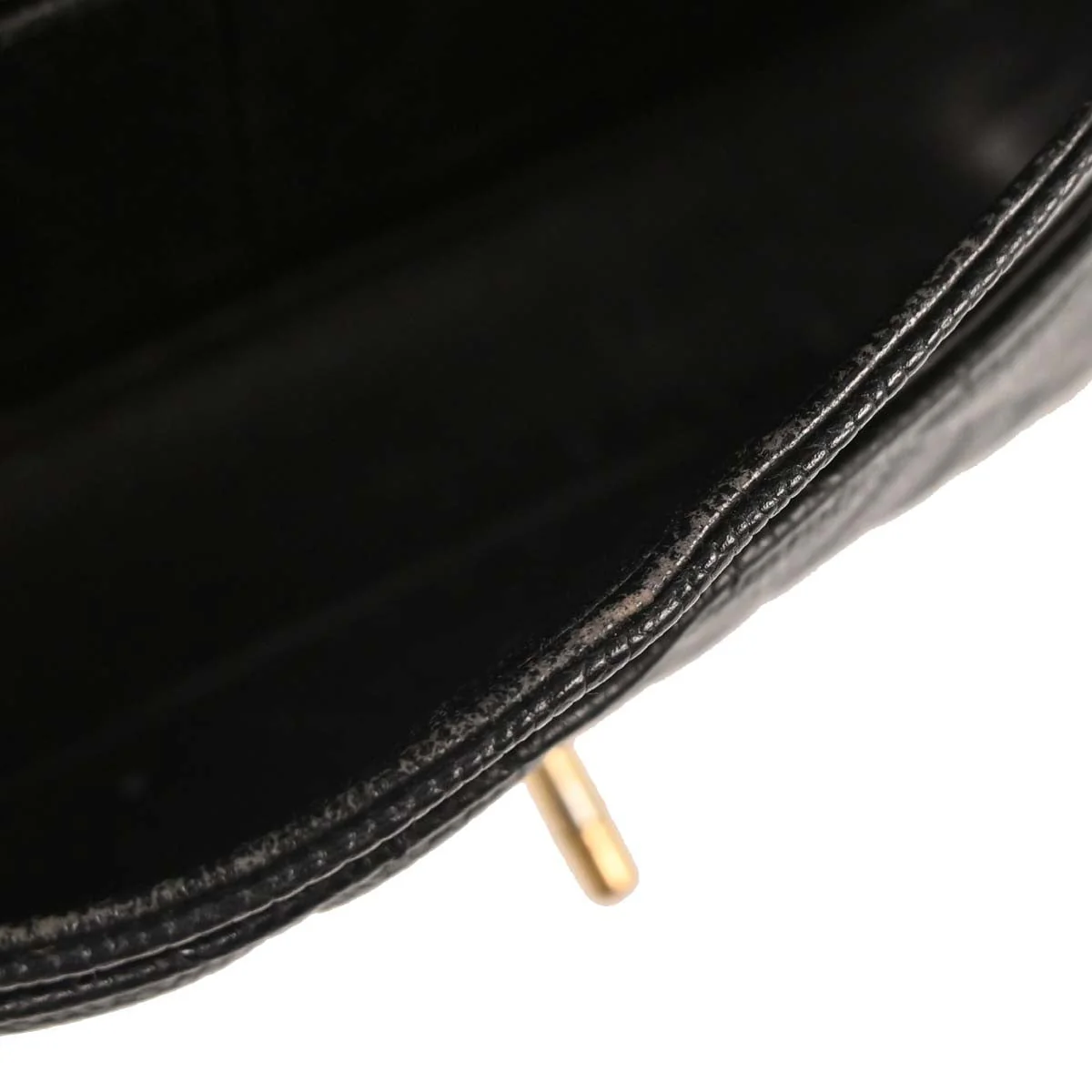 Chanel Black Caviar Medium Classic Double Flap Shoulder Bag - Image 8