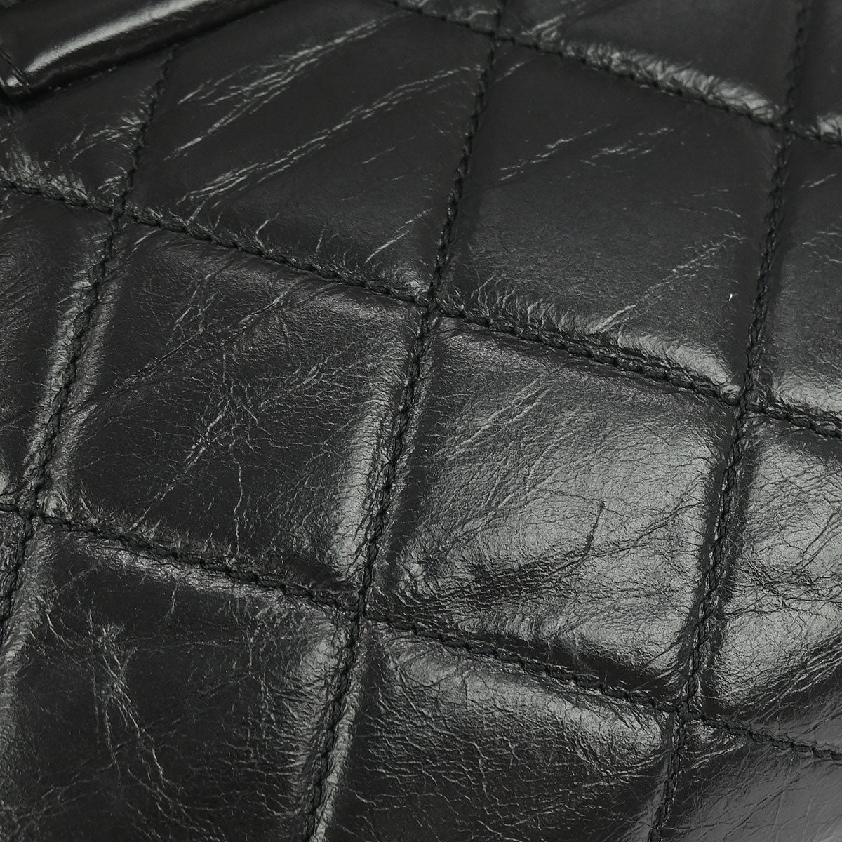 Chanel 2014 Black Calfskin Coco Pleats Clutch Crossbody Bag - Image 6