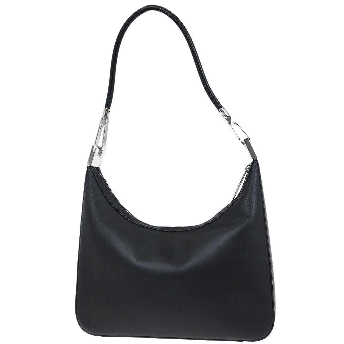 Gucci Black Leather Hobo Handbag - Image 2
