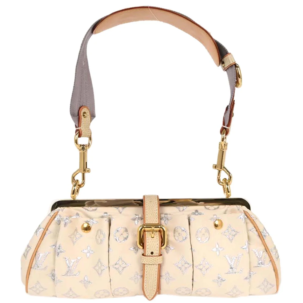 Louis Vuitton 2005 Lizard Monogram Pastel Handbag M95033