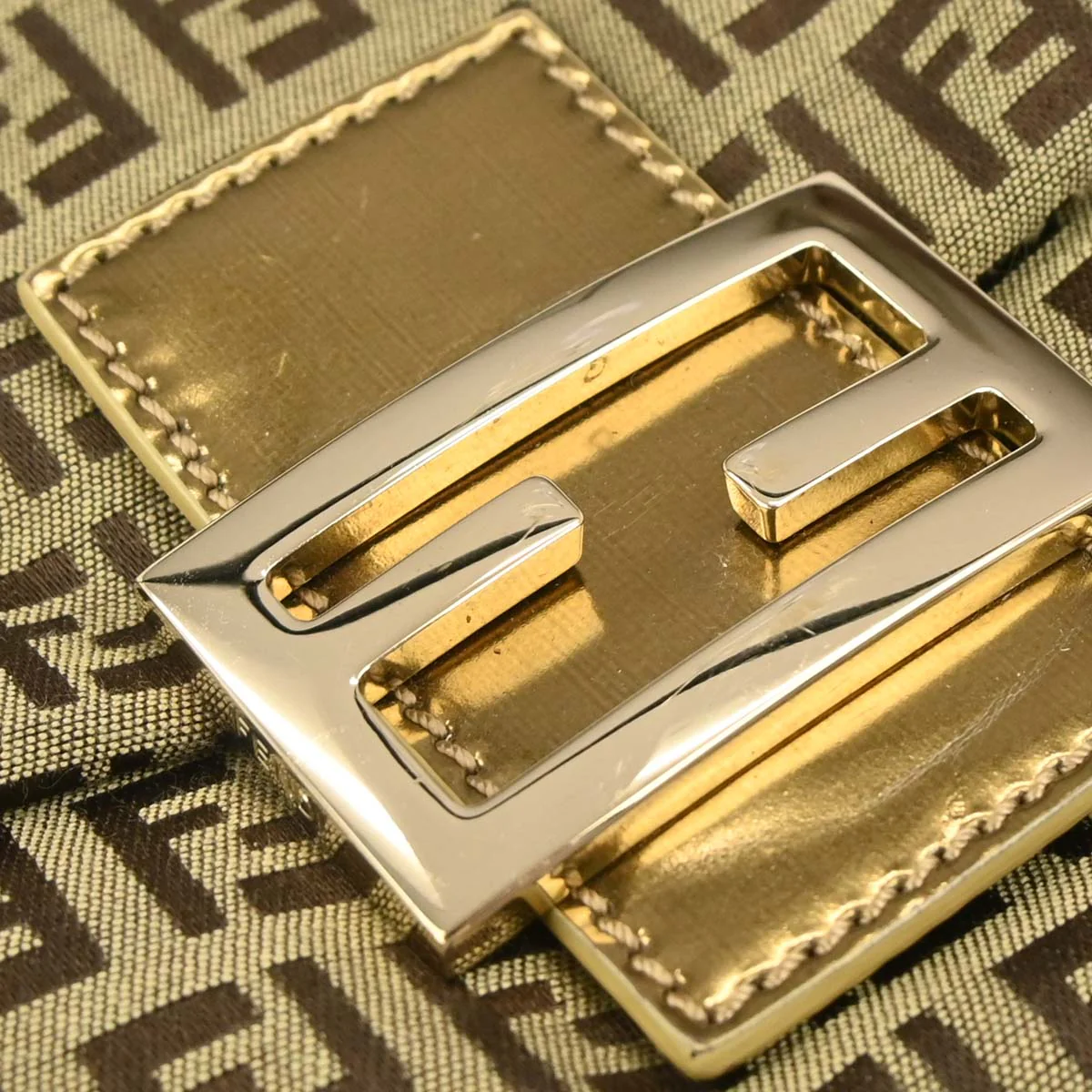 Fendi Beige Zucchino Handbag - Image 5