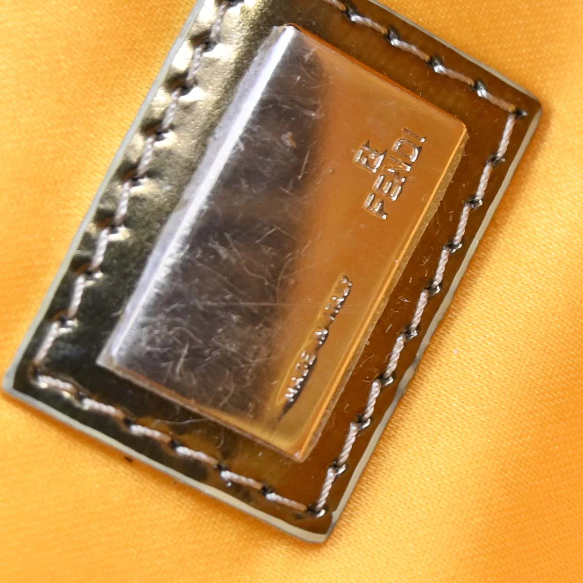 Fendi Beige Zucchino Handbag - Image 9