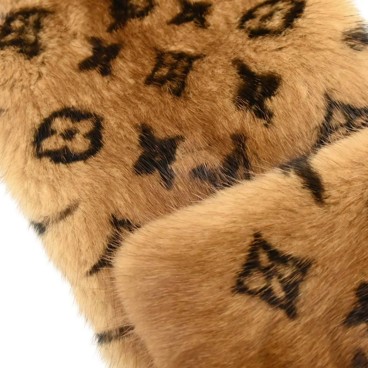 Louis Vuitton * Monogram Mink Echarpe Fur Stole Shawl M72245 - Image 2