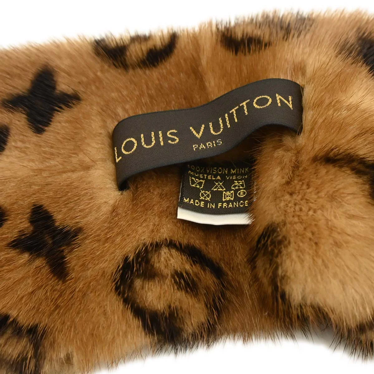 Louis Vuitton * Monogram Mink Echarpe Fur Stole Shawl M72245 - Image 3