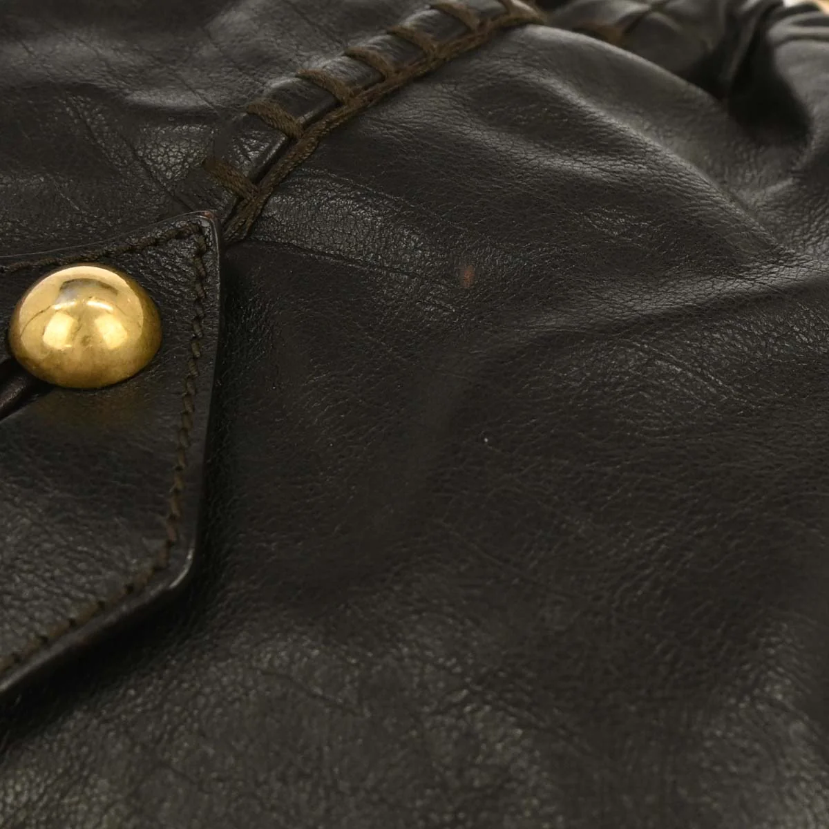 Yves Saint Laurent 2000s Brown Leather Medium Mombasa Bag - Image 6
