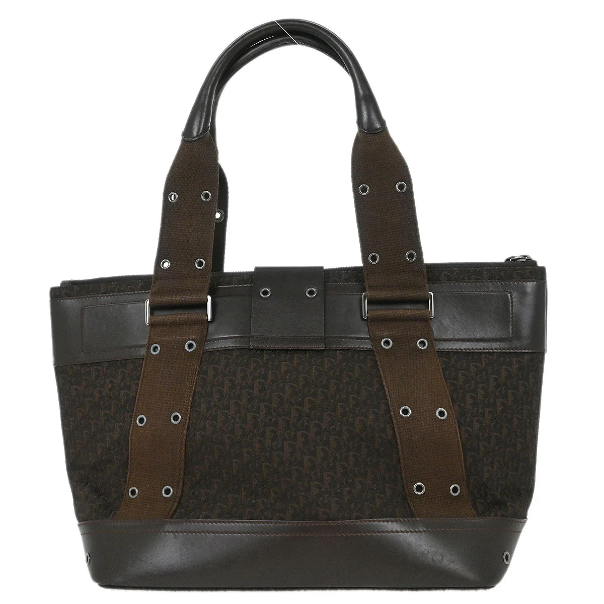 Christian Dior Brown Street Chic Trotter Tote Handbag - Image 2