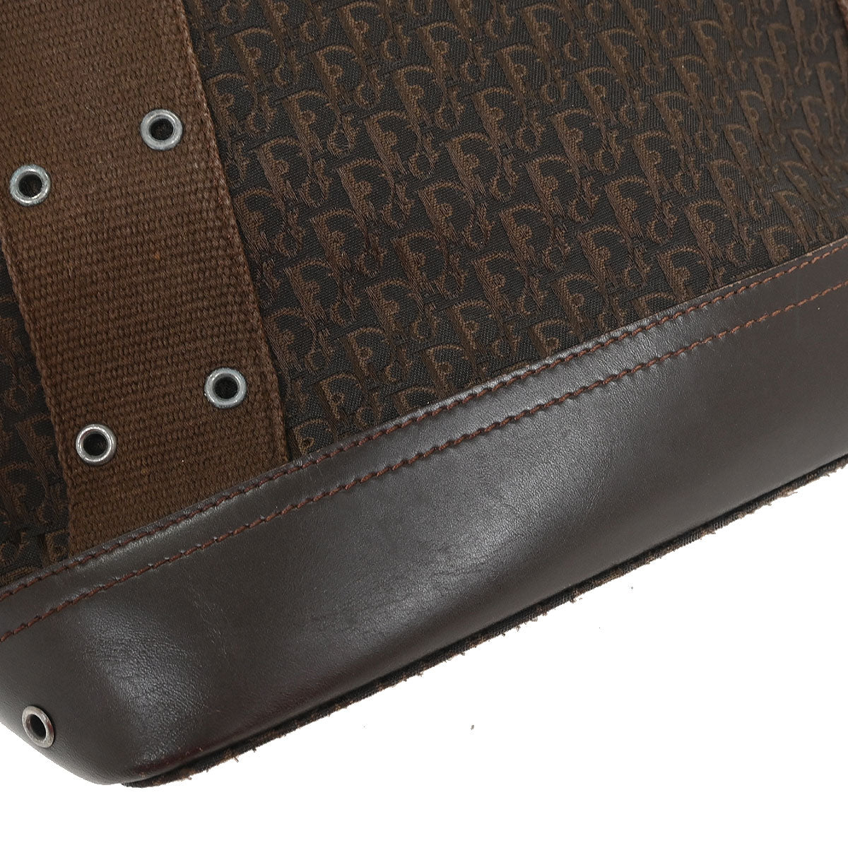 Christian Dior Brown Street Chic Trotter Tote Handbag - Image 3