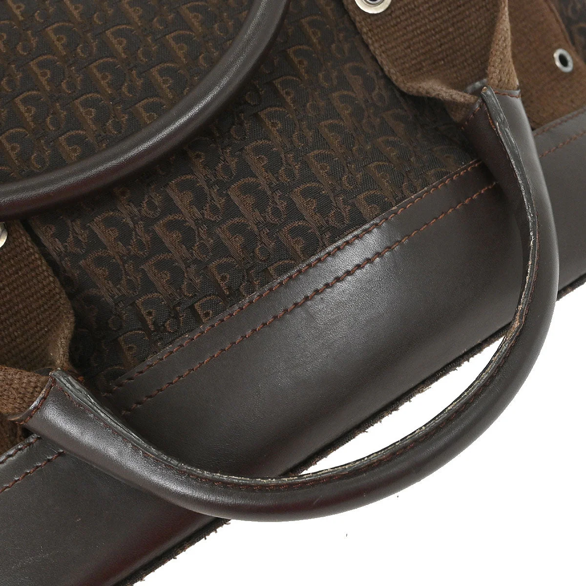 Christian Dior Brown Street Chic Trotter Tote Handbag - Image 4