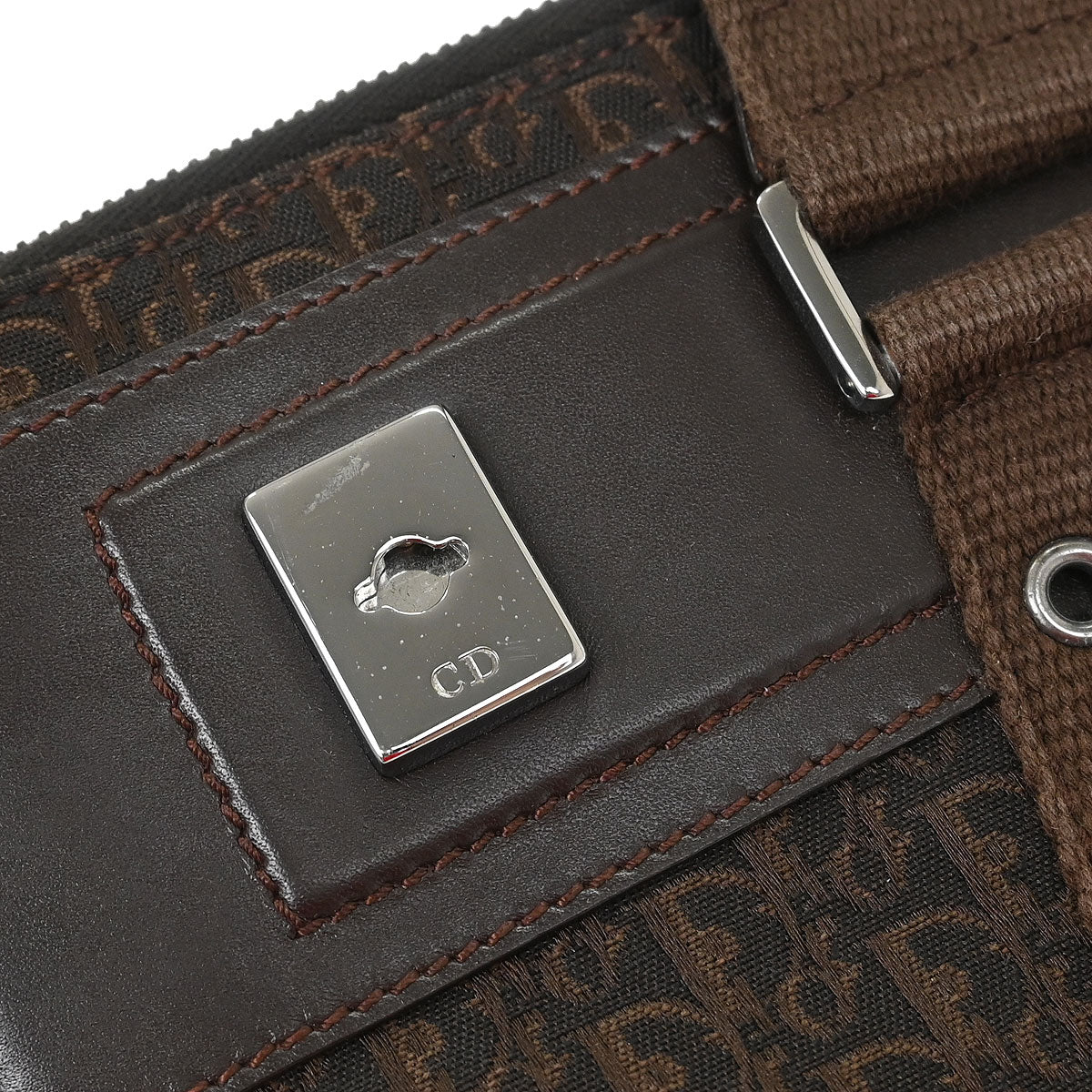 Christian Dior Brown Street Chic Trotter Tote Handbag - Image 5