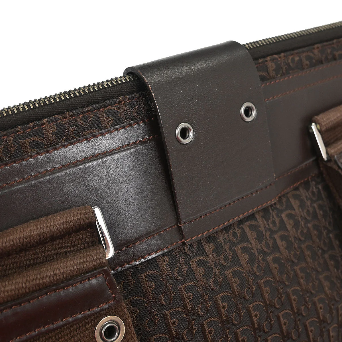 Christian Dior Brown Street Chic Trotter Tote Handbag - Image 6