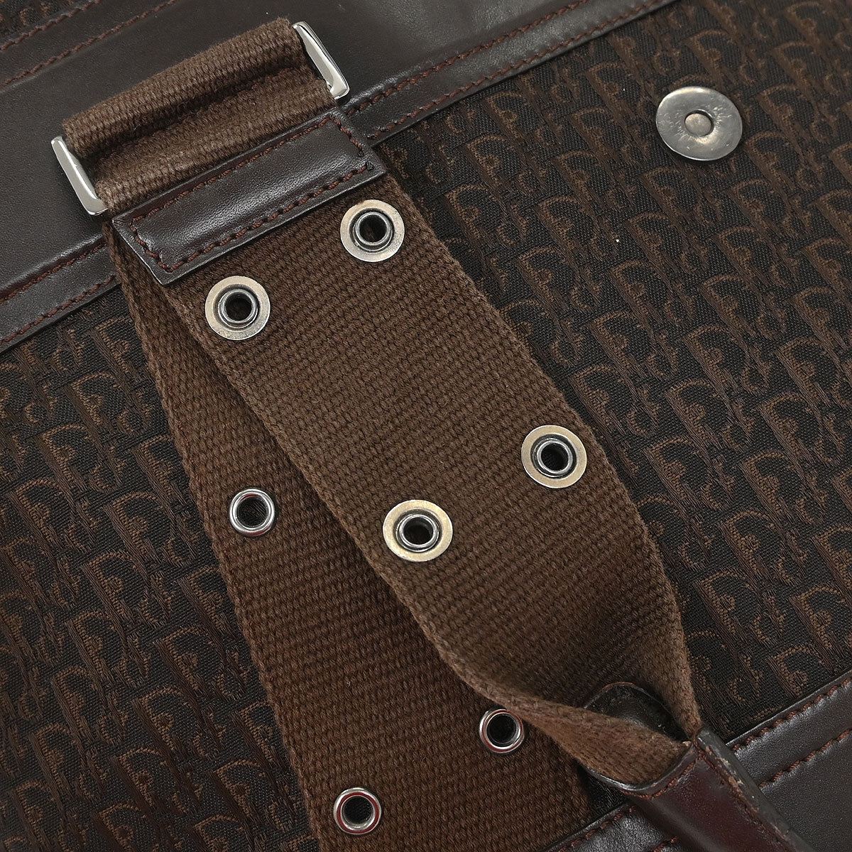 Christian Dior Brown Street Chic Trotter Tote Handbag - Image 7