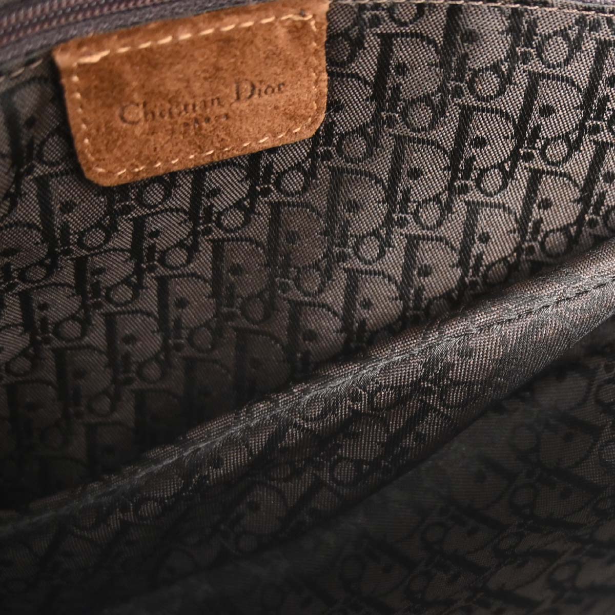 Christian Dior * Brown Pony Hair Saddle Handbag - Image 9