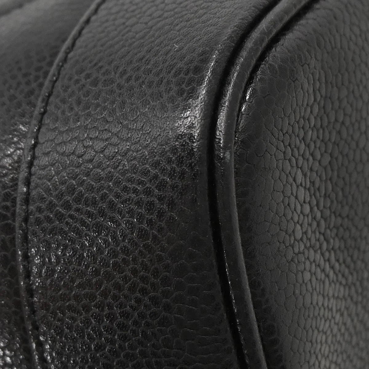 Chanel 1994-1996 Black Caviar Timeless Vanity Handbag - Image 3