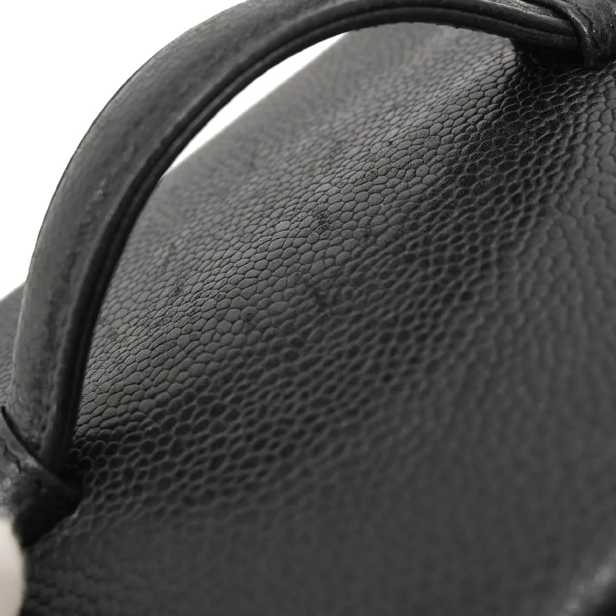 Chanel 1994-1996 Black Caviar Timeless Vanity Handbag - Image 6