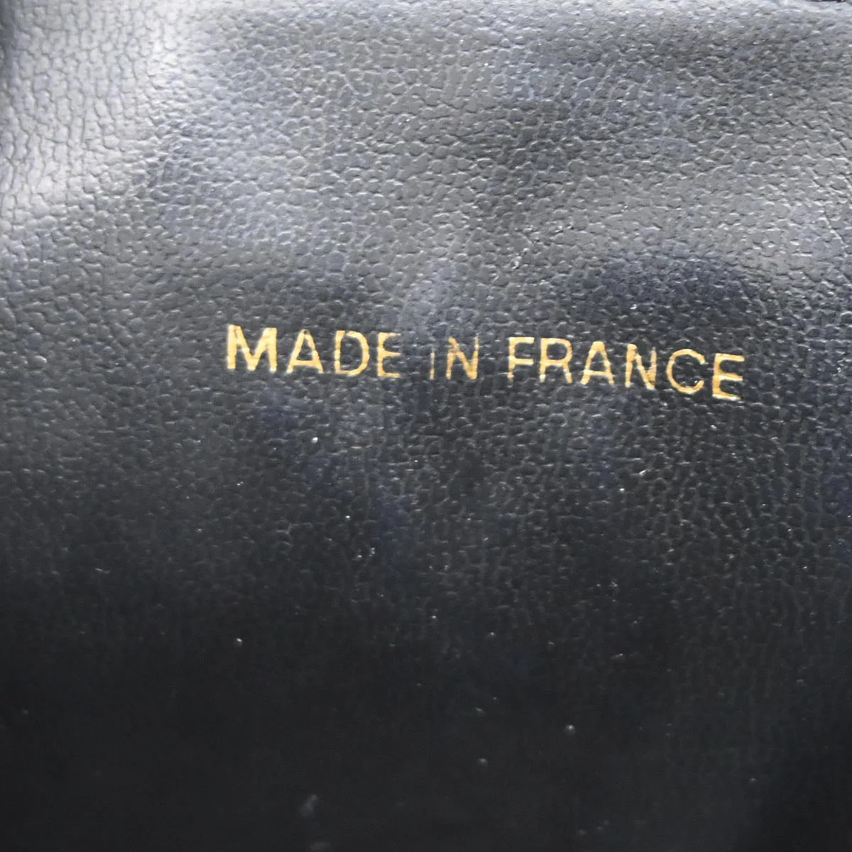 Chanel 1994-1996 Black Caviar Timeless Vanity Handbag - Image 9