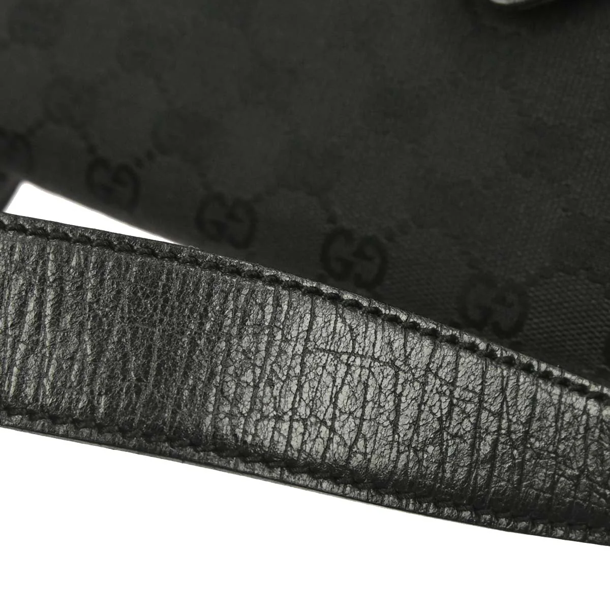 Gucci Black Horsebit GG Shoulder Bag - Image 5