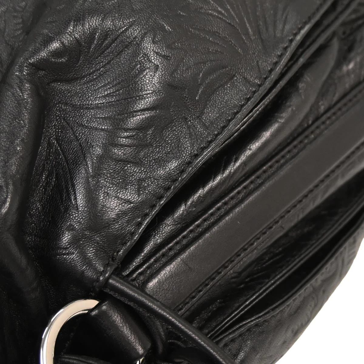 Loewe Black Lambskin Flamenco Shoulder Bag - Image 5