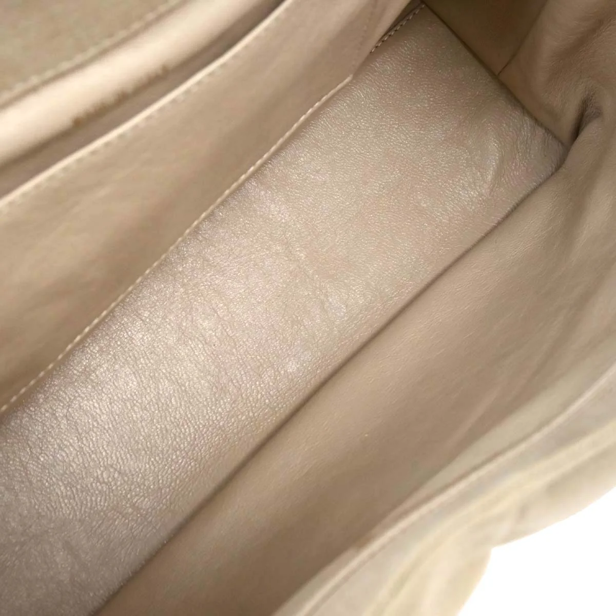 Chanel Beige Canvas Handbag - Image 7