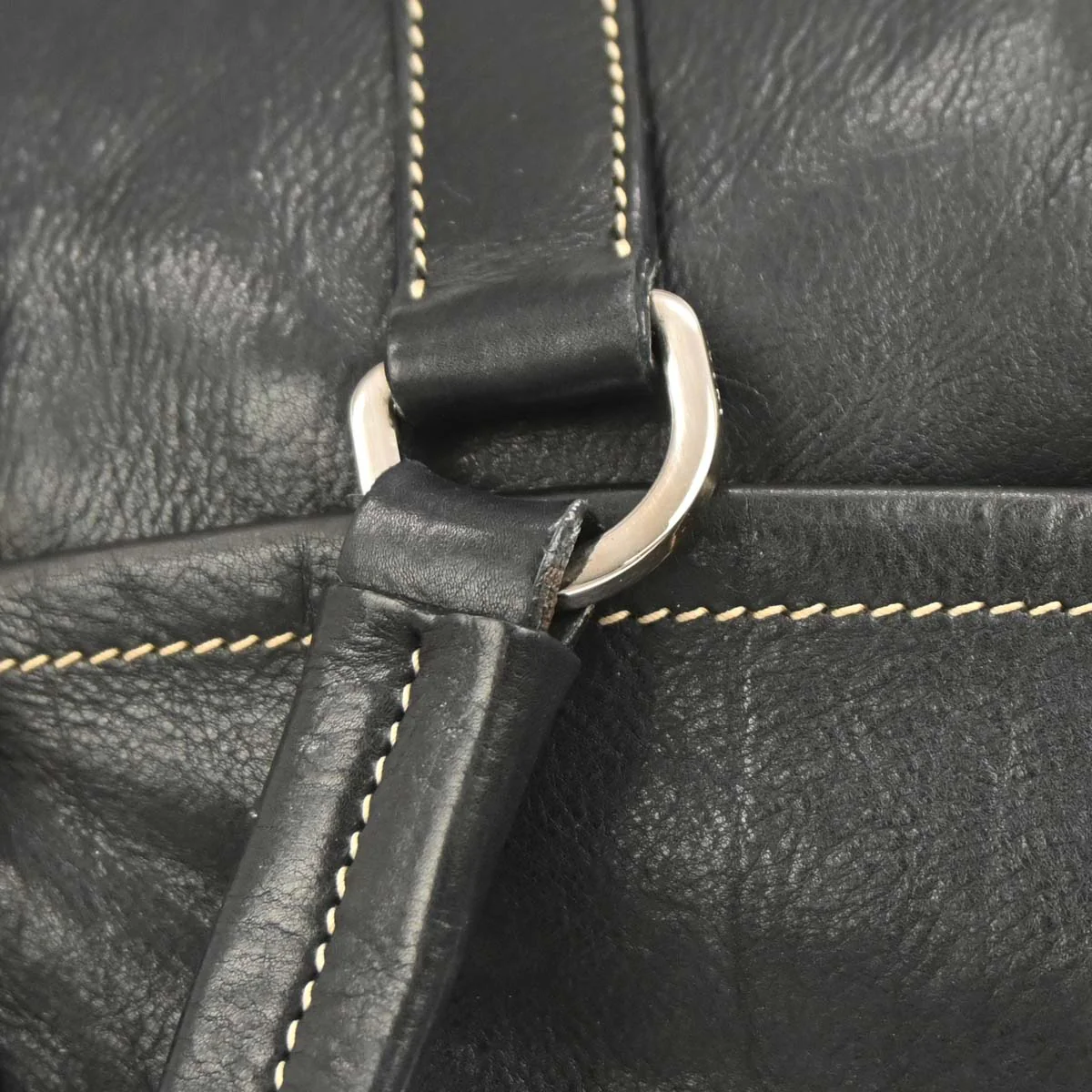 Prada Black Leather Handbag - Image 4