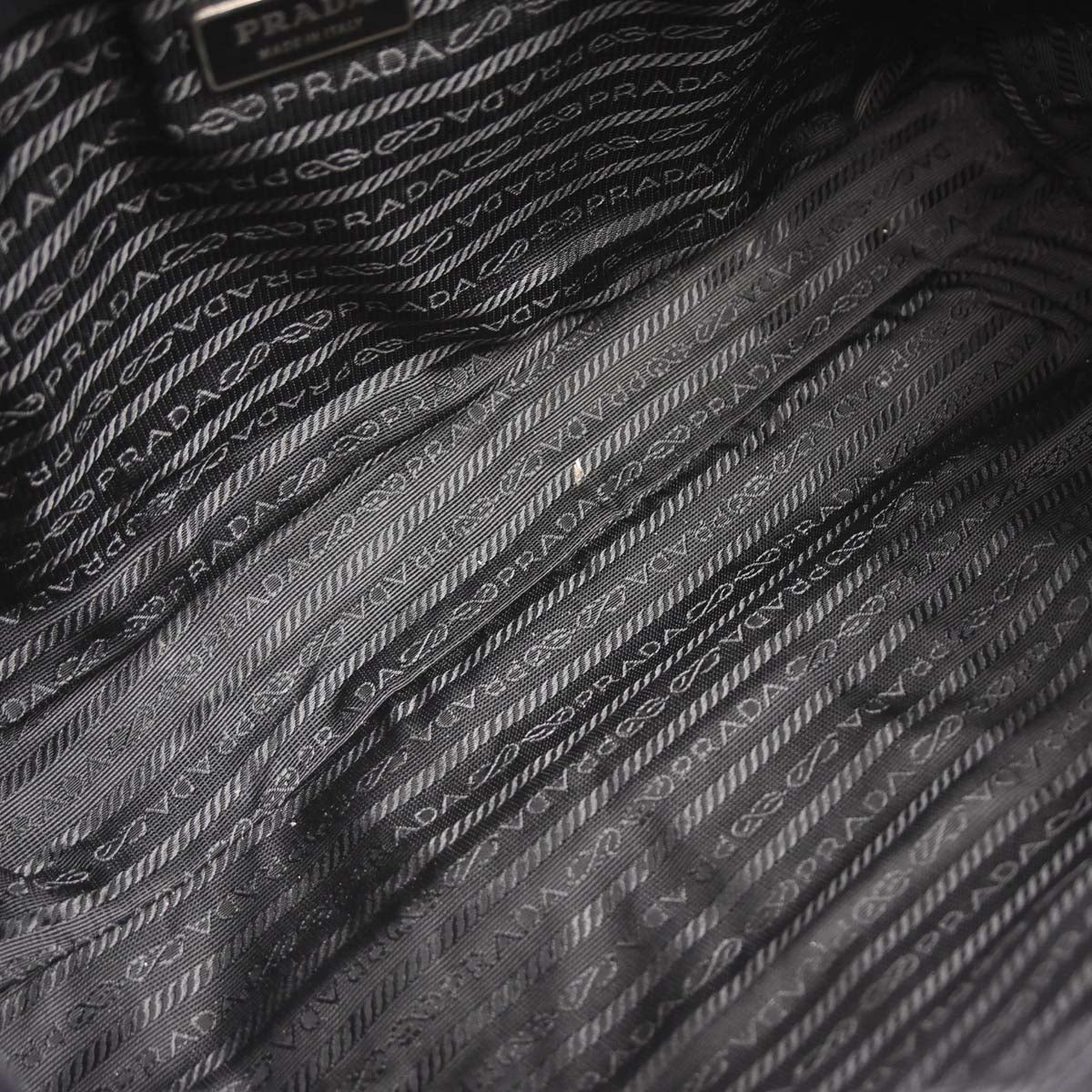 Prada Black Leather Handbag - Image 7