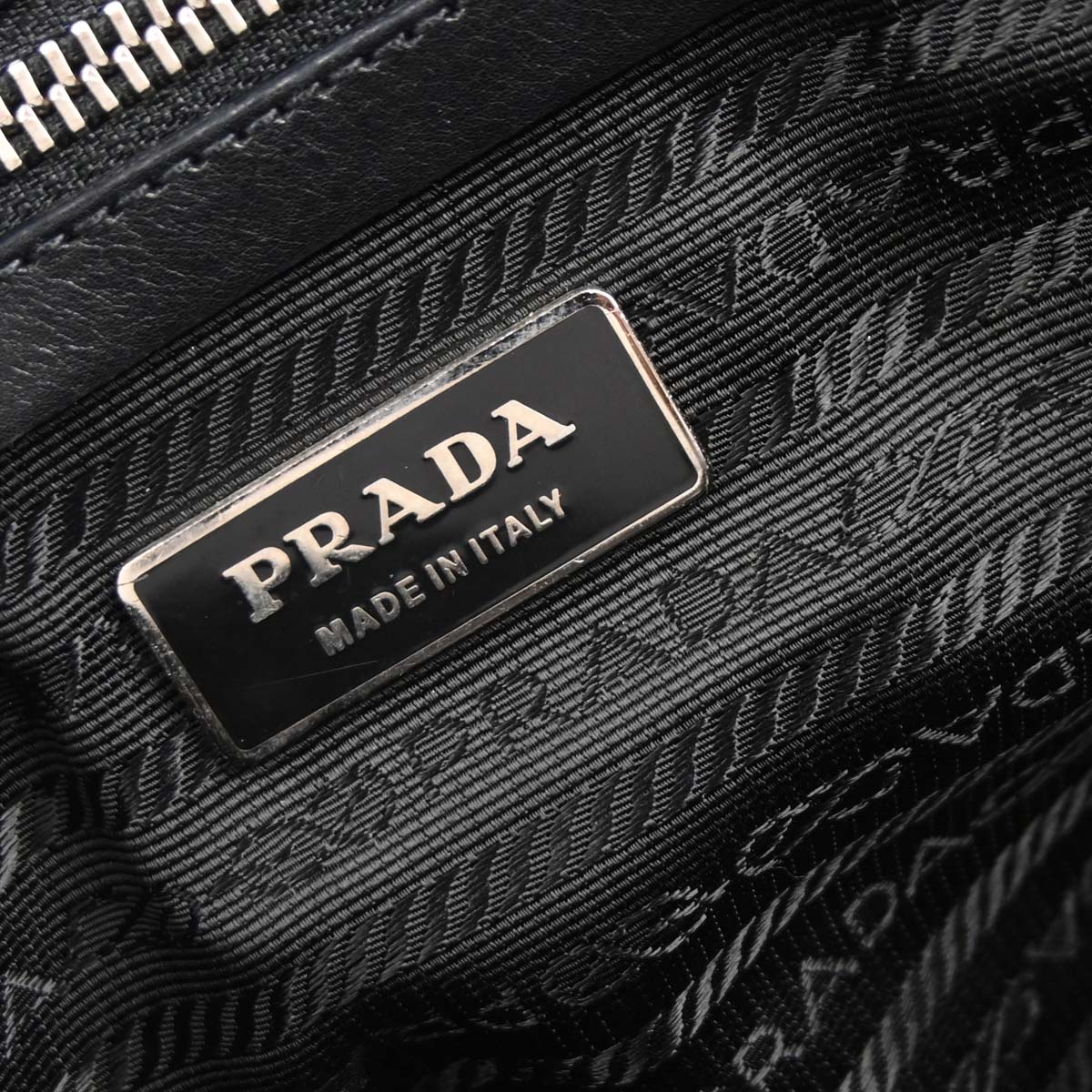 Prada Black Leather Handbag - Image 8