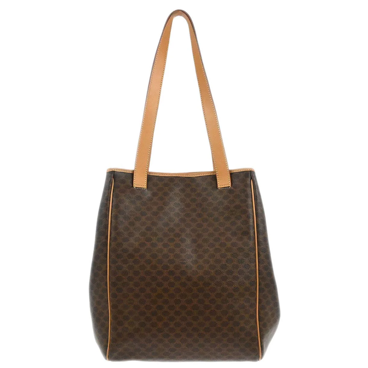 Celine Brown Macadam Tote Handbag - Image 2