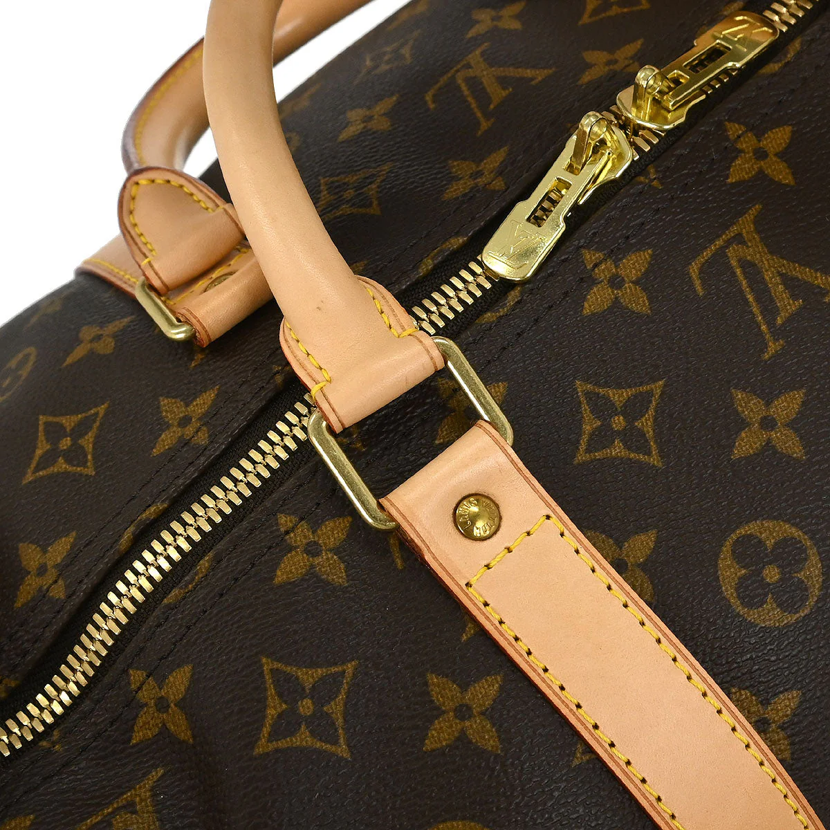 Louis Vuitton 2002 Monogram Keepall 60 Duffle Bag M41422 - Image 6