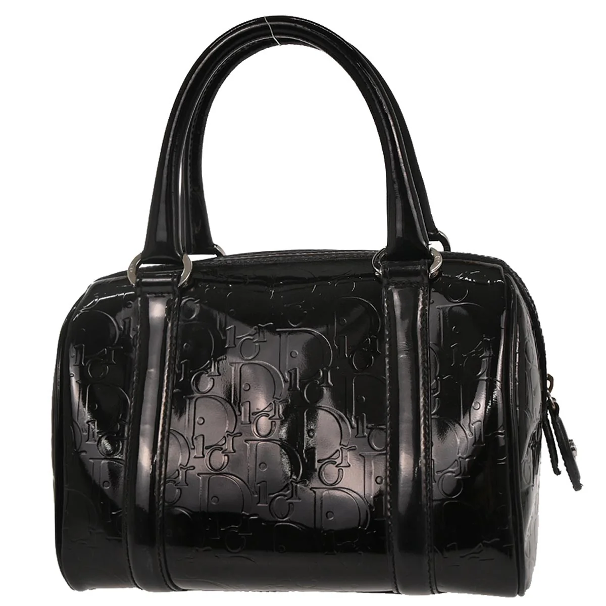 Christian Dior Black Patent leather Trotter Handbag - Image 2