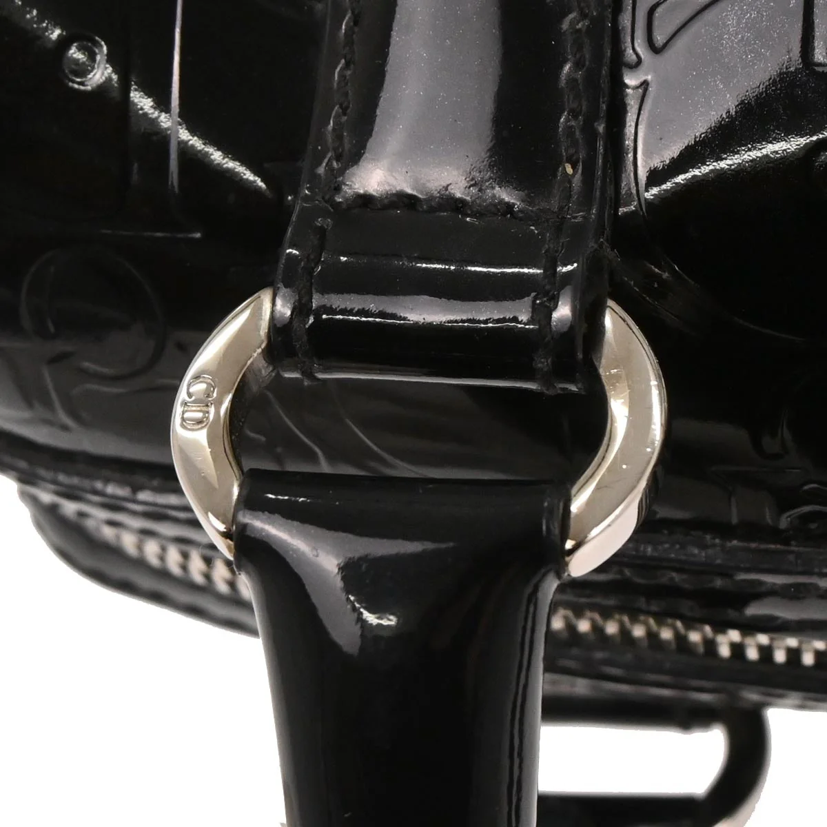 Christian Dior Black Patent leather Trotter Handbag - Image 3