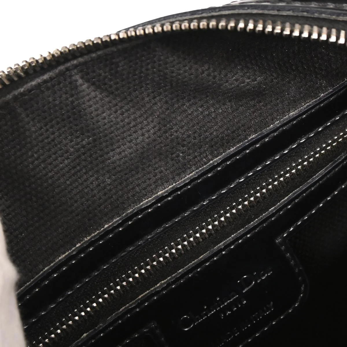 Christian Dior Black Patent leather Trotter Handbag - Image 9
