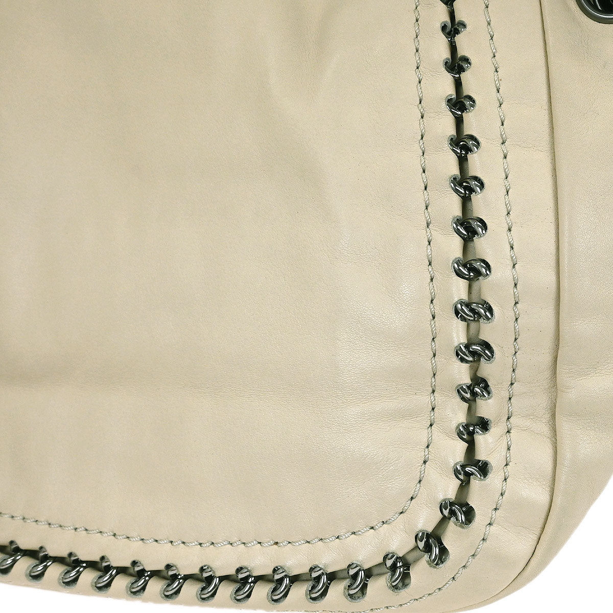 Chanel Beige Calfskin Luxury Line Handbag - Image 3