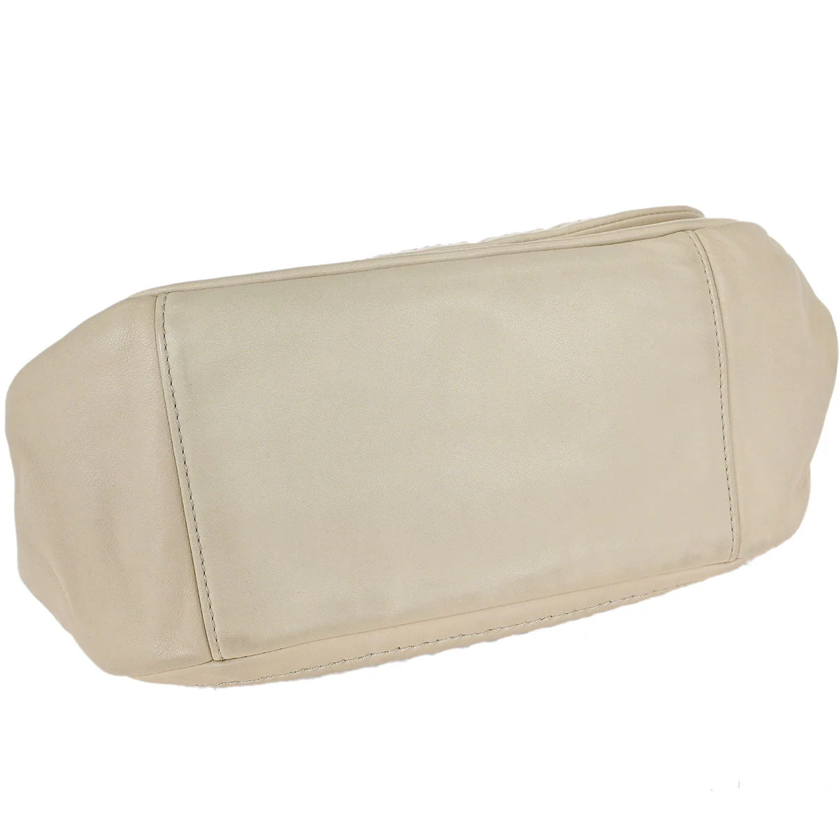 Chanel Beige Calfskin Luxury Line Handbag - Image 5