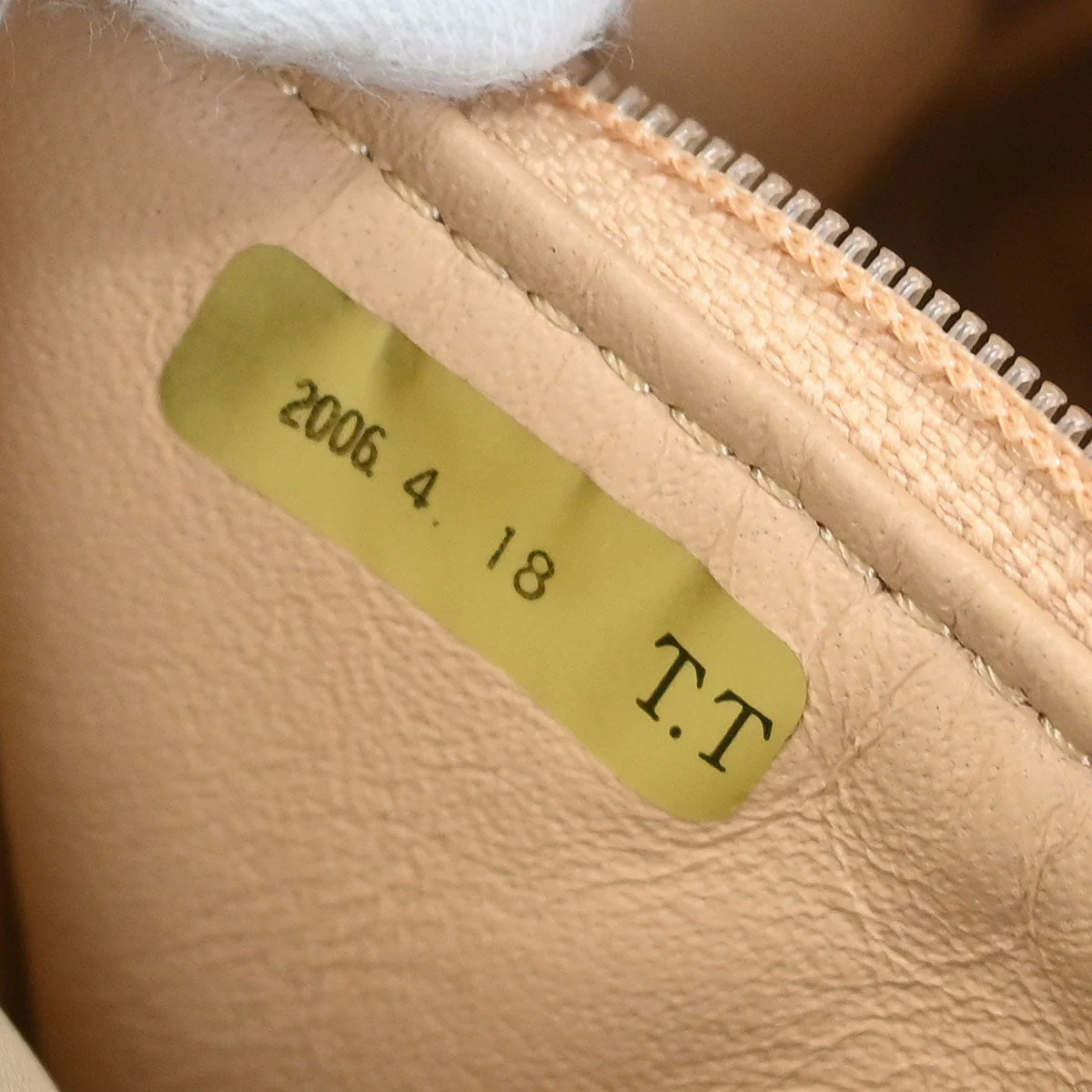 Chanel Beige Calfskin Luxury Line Handbag - Image 9